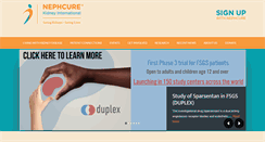 Desktop Screenshot of nephcure.org